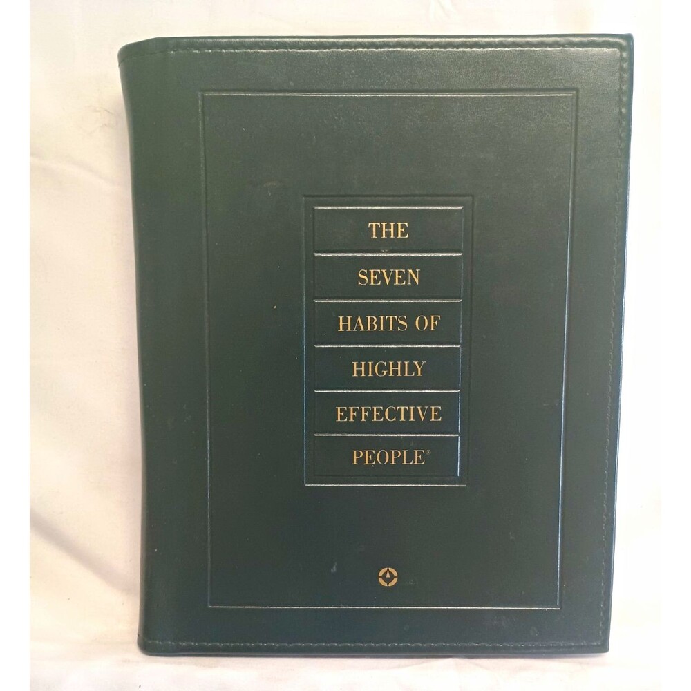7 Habits Highly Effective People Franklin Covey Training Workbook Binder Set
